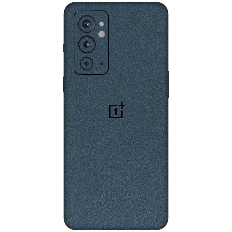 Blue Leather 3M Premium Material Mobile Skins