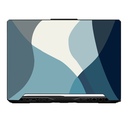 Blue Minimalistic Laptop 6D Skin