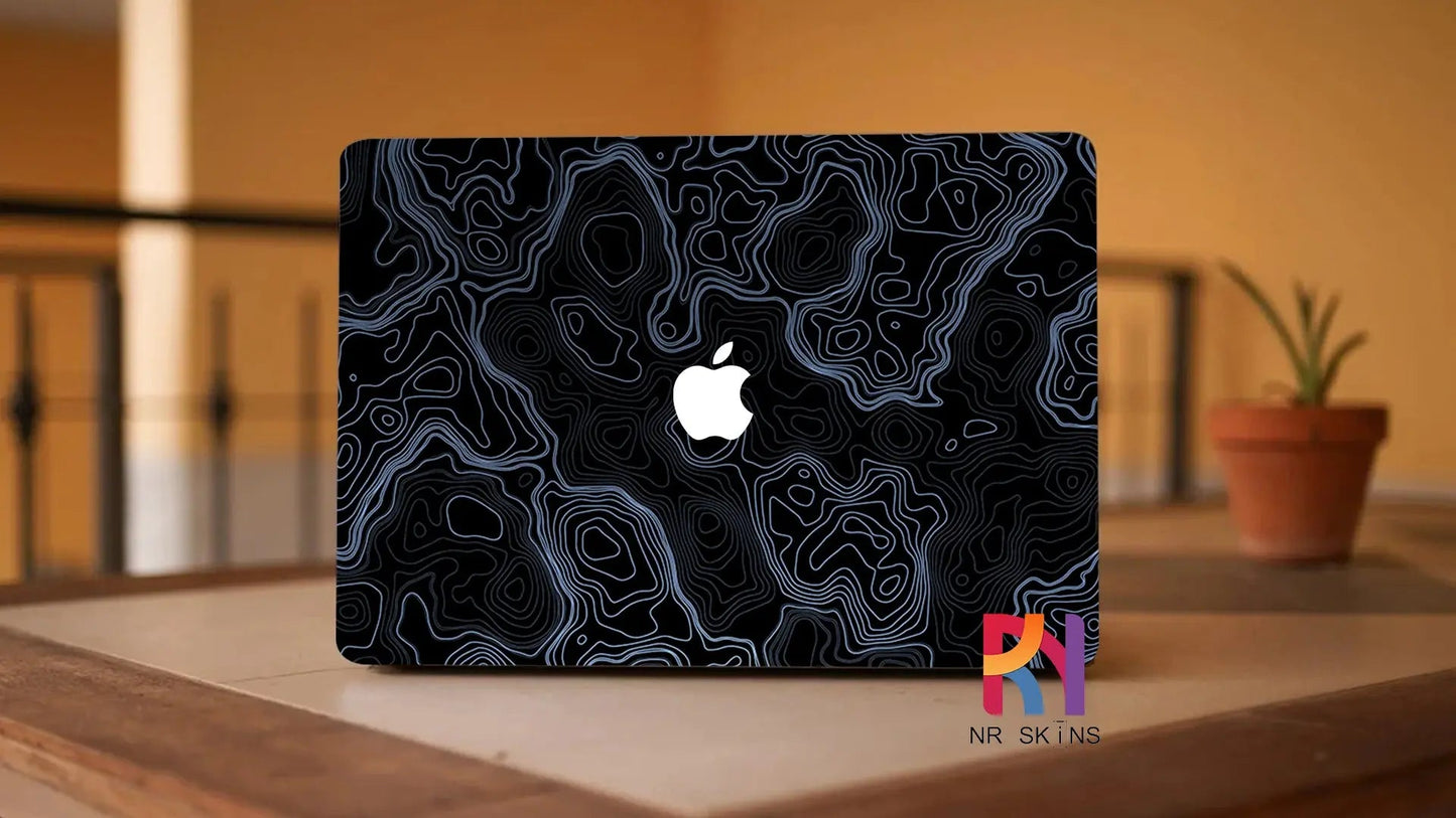 White Strip Laptop 6D Skin - Wrapskins