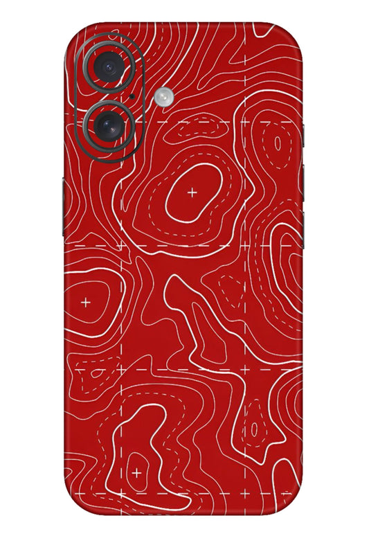 Red Abstract 3M Premium Material Mobile Skins