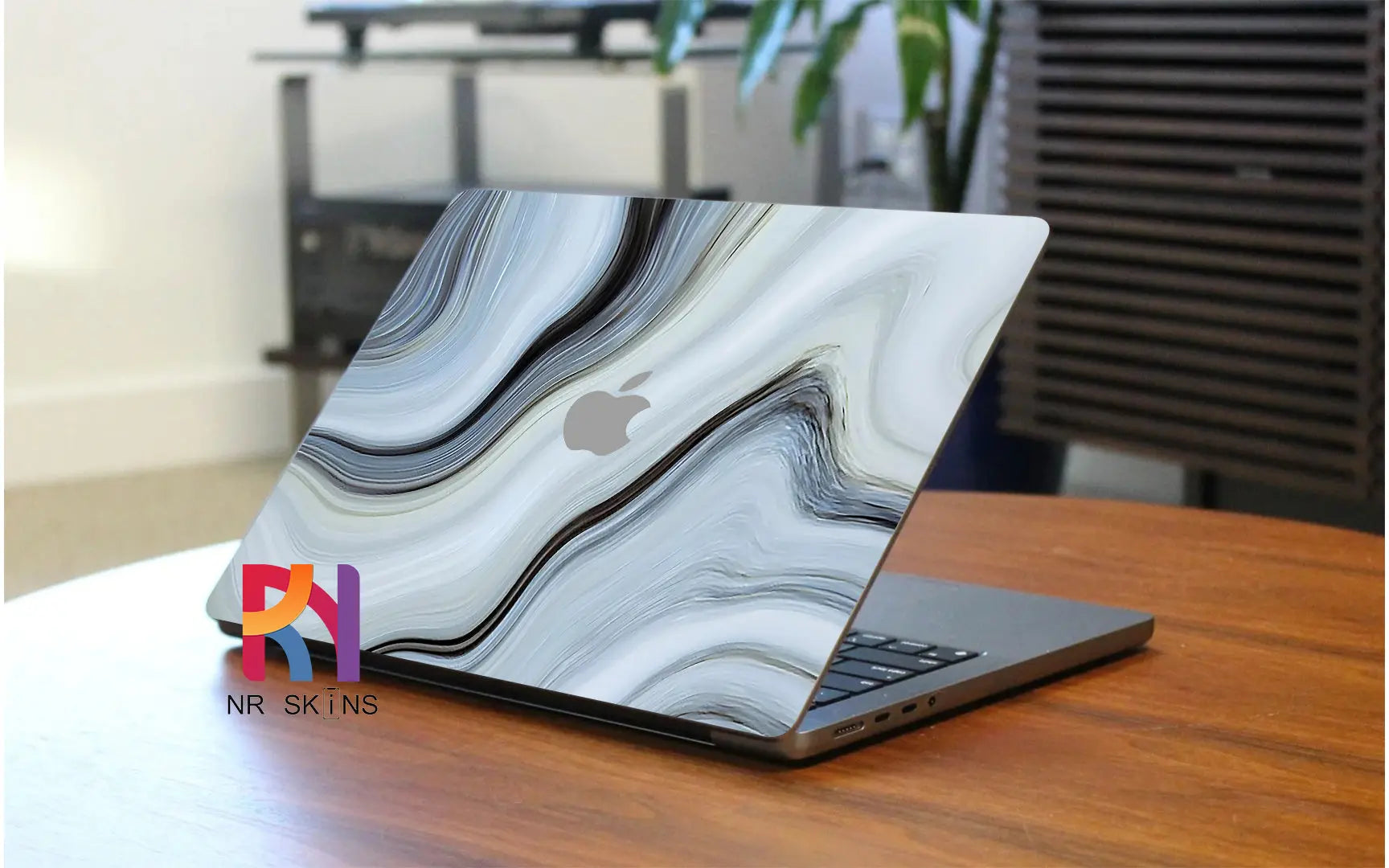 White Marble Laptop 6D Skin - Wrapskins